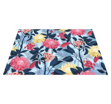 Originele placemat bloemig patroon elegantie - TenStickers
