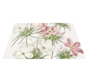 Originele placemat bloemig botanisch arrangement - TenStickers
