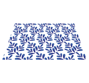 Placemat voor huis Blauw porselein - TenStickers