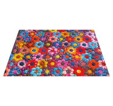 Originele placemat levendig bloemarrangement - TenStickers
