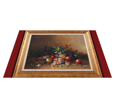Originele placemat fruitarrangement kunstwerk - TenStickers