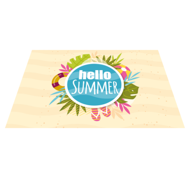 Originele placemat zomerse sfeer - TenStickers