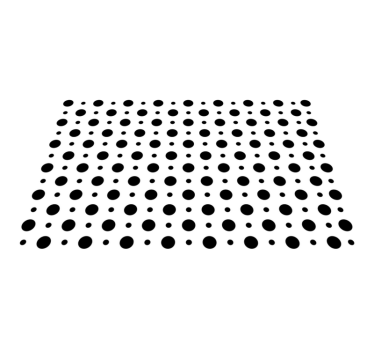 Placemat met zwarte stippen - TenStickers