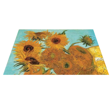 Originele placemat zonnebloem vibrantie - TenStickers