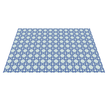 Placemat elegant blauw patroon - TenStickers