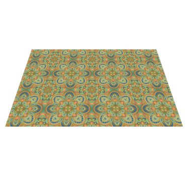 Originele placemat uitgebreide bloemenarrangement - TenStickers