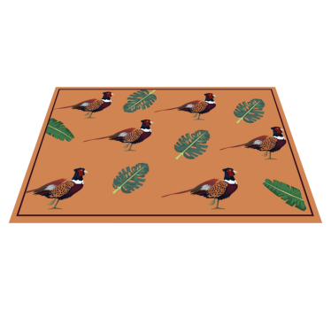 Originele placemat kleurrijk fazantenpatroon - TenStickers