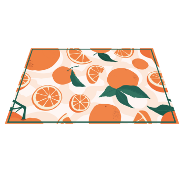 Originele placemat met citrusplakjes motief - TenStickers