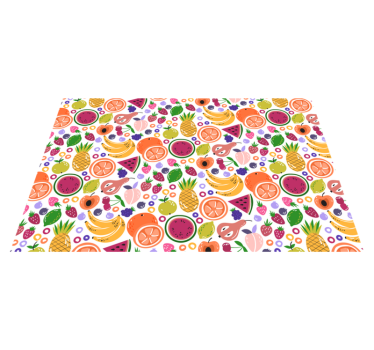 Kinder placemat fruitpatroonprint - TenStickers