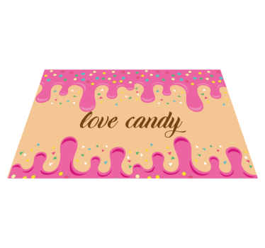 Originele placemat zoete traktaties inspiratie - TenStickers