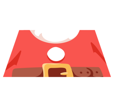 Kerstmis placemat santa claus t-shirt - TenStickers