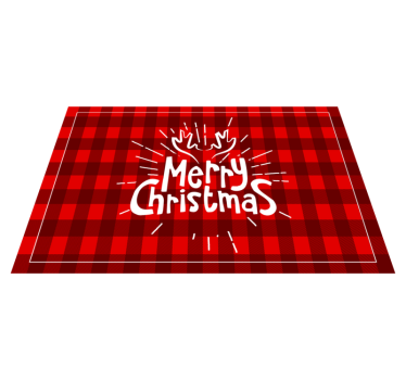 Kerstmis placemat met vrolijk kerstdesign - TenStickers