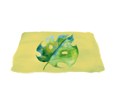 Originele placemat monstera blad design - TenStickers