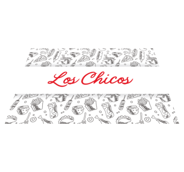 Kinder placemat met leuke voedselillustraties - TenStickers