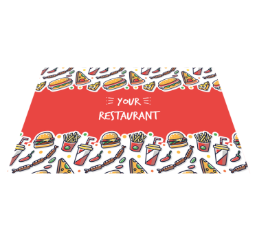Originele placemat met voedselthema kunst - TenStickers