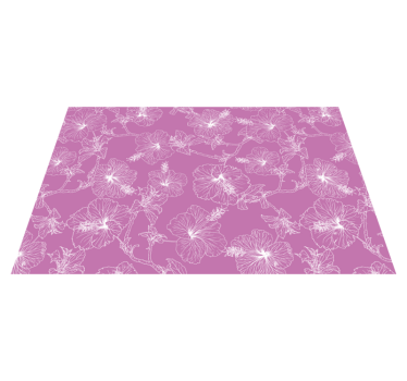 Originele placemat bloemenlijnpatroon - TenStickers