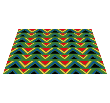 Originele placemat levendig geometrisch stijl - TenStickers