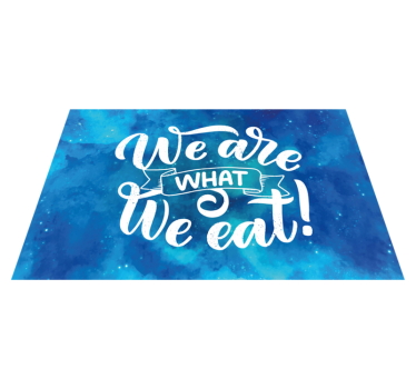 Placemat met tekst inspirerende quote kunst - TenStickers