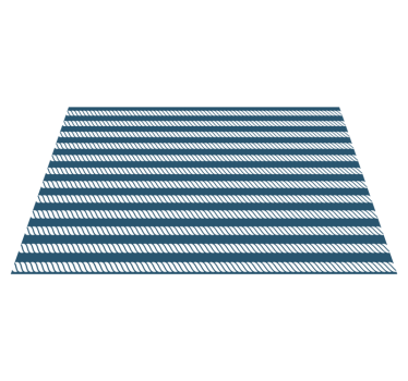 Moderne placemat marine gestreept patroon - TenStickers