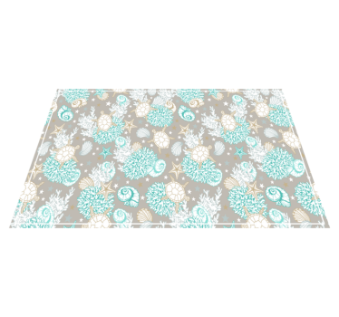 Originele placemat met schelpenpatroon - TenStickers
