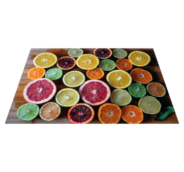 Originele placemat citrusvruchtenarrangement - TenStickers