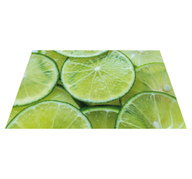 Moderne placemat met sappige limoenschijven - TenStickers
