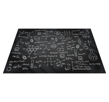 Originele placemat chemische vergelijking print - TenStickers
