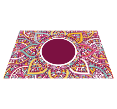 Originele placemat kleurrijk mandala patroon - TenStickers