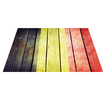 Placemat kleurvolle houten plank - TenStickers