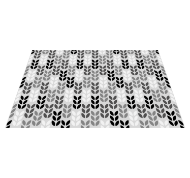 Placemat bladpatroon arrangement - TenStickers