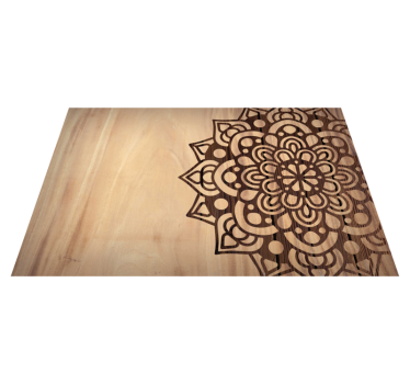 Placemat hout Houten zijpatroon - TenStickers