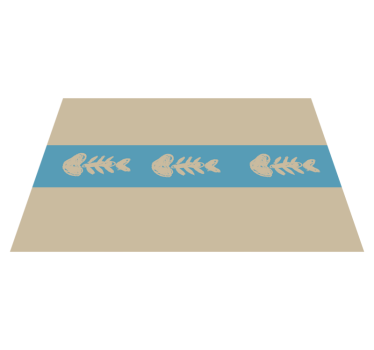 Originele placemat met uniek visgraatpatroon - TenStickers