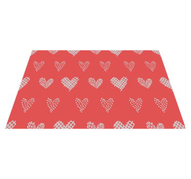 Placemat hartpatroon textuur - TenStickers