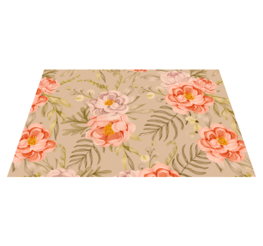 Originele placemat bloemenpatroon arrangement - TenStickers