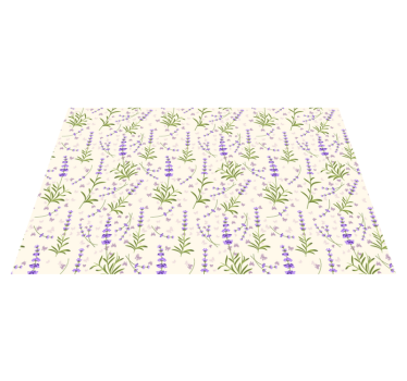 Placemat lavendel bloemenpatroon - TenStickers