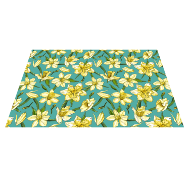 Originele placemat met narcissenbloem patroon - TenStickers