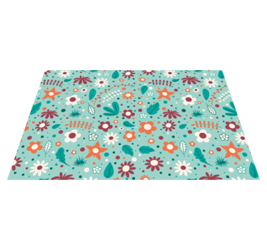 Originele placemat met bloemenmotief - TenStickers