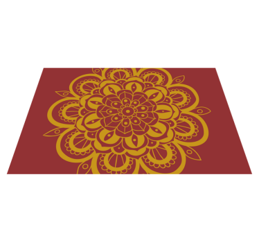 Originele placemat met verfijnd bloemenmotief - TenStickers