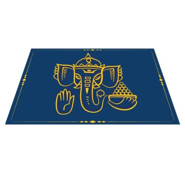 Originele placemat traditioneel ganesha motief - TenStickers