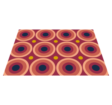 Originele placemat geometrisch cirkelpatroon - TenStickers