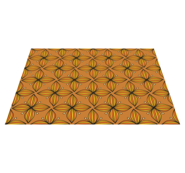 Originele placemat bloemig geometrisch patroon - TenStickers
