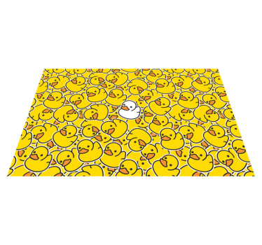 Kinder placemat eendjespatroon display - TenStickers