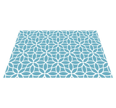 Placemat geometrisch bloemmotief - TenStickers