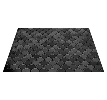 Placemat hout Zwarte schubben - TenStickers
