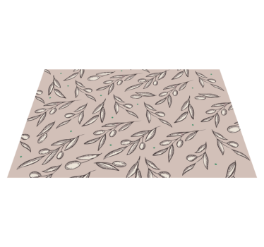 Placemat elegant blad concept - TenStickers