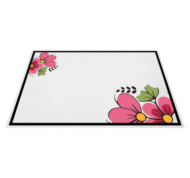Originele placemat met bloemenpatroon ontwerp - TenStickers