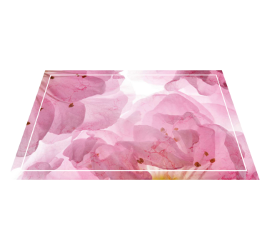 Elegante placemats zacht bloemenpatroon - TenStickers