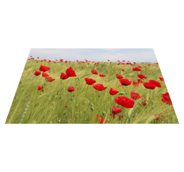 Originele placemat poppy field - TenStickers