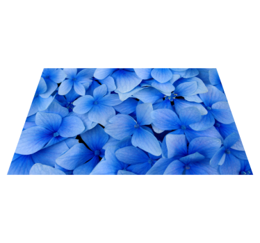 Placemat hortensia bloemblaadjes patroon - TenStickers