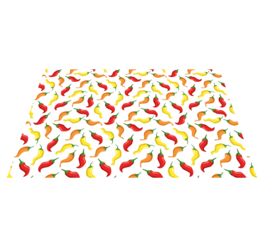 Originele placemat kleurrijke chilipoeders - TenStickers